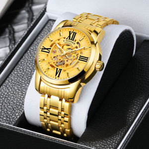 Original WINNER sports style mens watch transparent mechanical watch triangle automatic military watch with luminous hands. Gift