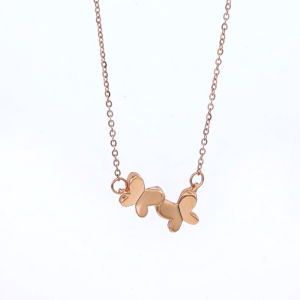 Chow Sang Sang Minty Collection 18K Rose Gold Butterfly Necklace 91093N 92824E