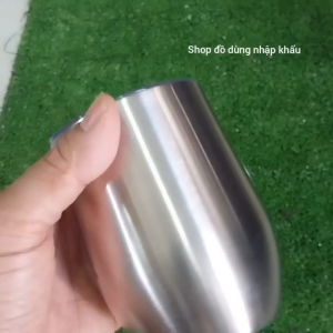 Cốc lạnh có nắp đậy Inox 316 hàng nhập bãi Japan dung tích 350ml