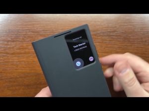 Bao Da Smart Clear View Cover S22 Ultra Chính Hãng Fullbox