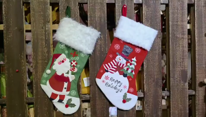Christmas Socks Decoration Middle Tube High Korean Christmas Stockings Socks