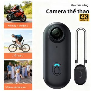 Camera Hành Động Chống Nước 4K 1080P Mini Không Dây WiFi POV Bodycam Cho Xe Đạp Xe Máy Bỏ Túi Thể Thao Ghi Hình HD Đen/trắng