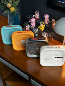 Syitren R400 CD Player Bluetooth High Sound Quality Portable Vintage Star Silver Music Player Battery Powered Audio Equipment