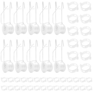 10pcs Tomato Roller Hook With 15m Rope Versatile Strong Load Bearing Flower Vine Crop Trellis Kit for Greenhouse Balcony