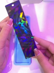 Cetakan Resin Pembatas Buku Hologram Batas Bacaan Membaca Bentuk Persegi Panjang Bahan Silikon Karet Silicone Elastis Lentur Silicon Anti lengket