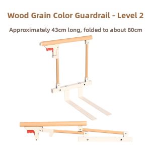 Aluminum Alloy Folding Guardrail for Elderly And Children Bedside Barrier Handrail No Drilling Required Adjustable Height