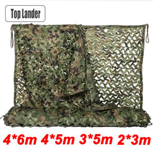 6x4m 2x3m Camouflage Net Camo Netting Nets Shade Mesh Hunting Garden Car Outdoor Camping Sun Shelter Tent