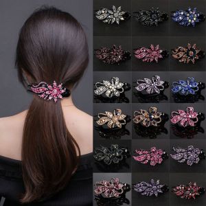 MENGLIANG 1pcs Female Elegant Headwear Hair Accessories Rhinestone Hairpin Duckbill Clip Hair Claws Hairgrip Women Hair Clips