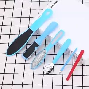 10IN1 Professional Foot Care Set Pedicure Manicure Kits Foot Grinder Dead Skin Callus Remover Dry Cracked Heel Scraper Hard Skin Remover Pedicure Tool Nail Cleaning Tools Smooth Feet Treatment Pengikis Pengisar Pengasah Kulit Tapak Tumit Kaki Keras 去磨脚死皮器