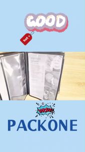 PACKONE A4 Restaurant Cafe Transparent Clear Menu Cover Menu Holder Hardcover PVC Book