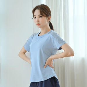 Womens Summer Running T-Shirt Breathable Quick Dry Fitness Yoga Loose Fit Short Sleeve Sportswear Professional Mesh Top