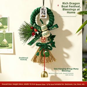 JIUJI | Festival Decorative Wreath with Calamus Gourd and Bells