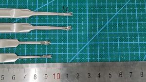 4Pcs U V Shaped Stitching Groover DIY Craft Tool Leather Edge Skiving 1.5mm 0.9mm