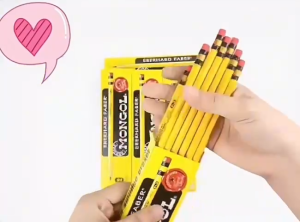 36pcs/3box Mongol Pencil No.2(Medium) Mongol Fine Pencil Point with Soft Eraser School Supplies HEIM