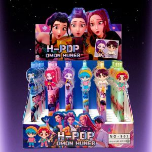 Hasbro | New Anime black gel pen Acrylic Sheet Retractable Gel Pen Student Stationery Signature Pen a reward for students