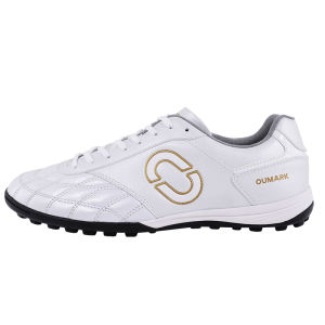 OUMARK K-LEATHER Football Shoes Kangaroo Skin Wide Foot Training Shoes Mens Low Top Rubber Outsole Artificial Grass Field