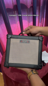 Amplifier Gitar Elektrik 10 Watt AROMA AG-10E BONUS Kabel dan Pick