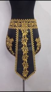 Renda Bordir Aksesoris Tari Sabuk Lidah Tumpuk