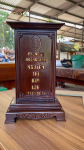 Chạm khắc theo yêu cầu Bài vị thờ - Linh vị thờ Hương Linh gỗ tự nhiên - Hương vị gỗ