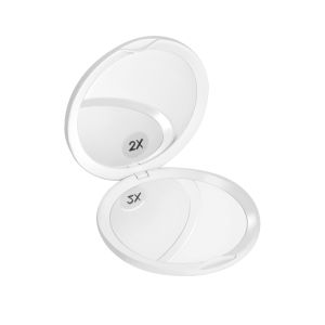ASCINATE | 2X Magnifying Portable Folding Mini Double-Sided Makeup Mirror