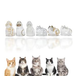 Adorable Cat Hair Storage Pendant Keychain Hanging Cat/Dog Fur Keepsake Capsule Keyring for Pet Lovers DIY Gift Memorial Gift
