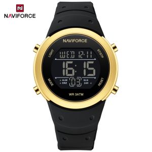 Naviforce | NAVIFORCE Electronic Watches Sports Clocks Mode Mens Wrist Watch Silicone Strap LED Light Night Light Display Boys Date Display