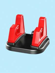 360° Rotatable Car Phone Mount – Soft Silicone Material ABS&Silicone Hybrid Construction Ideal for Dashboard or Center Console