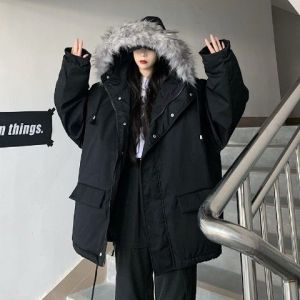 XIBAIYI | Waterproof Loose Thick Cotton Coat for Men and Women