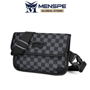 MENSPE กระเป๋าสะพายข้างสำหรับผู้ชายกระเป๋ากระเป๋าคาดเอวแฟชั่นกระเป๋าคาดหน้าอกธุรกิจกระเป๋าสะพายไหล่น้ำหนักเบากันน้ำกระเป๋าลำลองกระเป๋าเอวสะโพกใส่โทรศัพท์ชุดวิ่งออกกำลังกายกลางแจ้ง