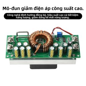 Mô-đun Buck Chỉnh Lưu Đồng Bộ 1200W/1500W DC15V-90V Đến DC2.5V-72V Bộ Nguồn Điện Áp Không Đổi Có Thể Điều Chỉnh Không Cách Ly