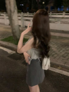 Korean Style Unique Beautiful Sleeveless Top And Half Skirt Salt System Maturity Two-Piece Set Summer 2026 Fashion Womens Clothing