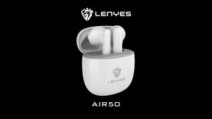 AIR50 - Handsfree Bluetooth LENYES ORIGINAL AIR-50 TWS Wireless Bluetooth 5.1 earbuds hifi stereo heavy bass earphone 60ms low latency