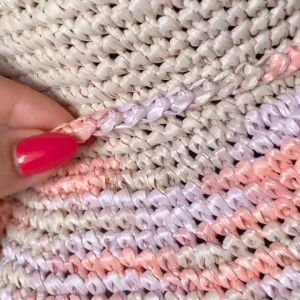 ISPIE Raffia Yarn ไหมราเฟียถักกระเป๋า ถักหมวกสีเหลือบ ขนาด 250m Rayon Raffia