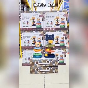 [KST] Mainan Seluncuran Ring Donat Anak Kreatif Warna Warni Kado Ulang Tahun Anak Laki Laki