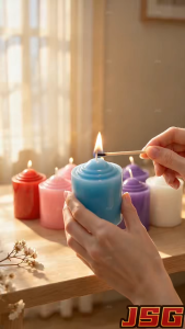 Scented Pillar Candles Multiple Vibrant Colors for Home Decor Romantic Dinner & Festival Occasions