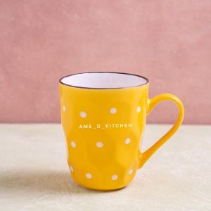 NEW!! Mug bijian keramik polkadot honey 4 warna