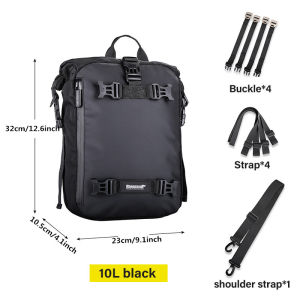Motorcycle Seat Bag Waterproof Travel Luggage Riding Backpack Motorbike Tail Pannier Bag Rear Rack Trunk Storage Bag 10L/20L/30L
