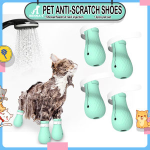 Rennas 4pcs Anti Scratch Dog Shoes For Dog Pet Shoes For Dog Cat Shoes Dog Rain Shoes Pet Supplies