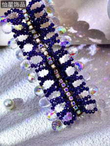 เครื่องประดับผมเพชรใหม่ Yixing 2025 สไตล์ฝรั่งเศสเรียบง่ายอเนกประสงค์สำหรับเจ้าหญิง คลิปหนีบผมแบบยืดหยุ่น A40