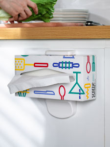 ที่ใส่กระดาษทิชชูแบบติดผนัง กล่องใส่กระดาษเช็ดปากในครัว ไม่ต้องเจาะ ที่ใส่กระดาษเช็ดมือ ชั้นวางของพิเศษสำหรับกล่องกระดาษทิชชู