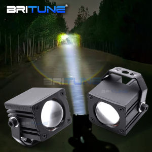 Motorcycle Driving Light High Beam Projector Headlight Fog Light PTF Lenses Matrix Spot Lights 3000K/5000K Car Accessories Retrofit Waterproof DIY