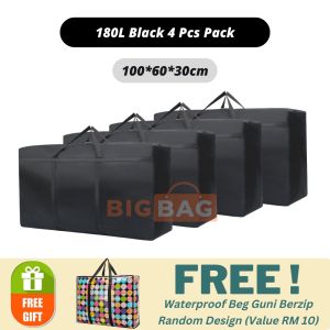 BIG BAG Beg Guni Besar Berzip Beg Simpan Barang Beg Toto Berzip Moving Bag Camping Storage Bag Besar Beg IKEA Beg Dobi