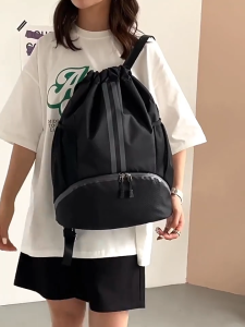 AIMO  Drawstring backpack basketball bag swimming bag dry wet separation storage bag sports backpack training and fitness bag