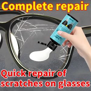 Eyeglass and Lens Scratch Repair Kit - Professional Polishing Solution for Car Mirrors Glasses and Camera Lenses