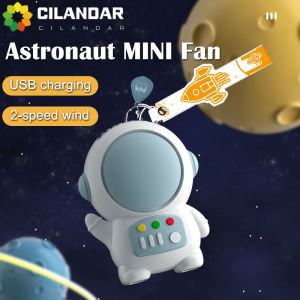 USB Rechargeable MINI Handheld Fan Outdoor travel Portable Wireless fan Mute bladeless fan Gift Cute Astronaut Kids Student Fan