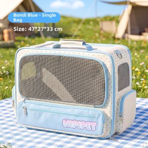 hipidog | Double Layer Wheel Pet Carrier Backpack Large Capacity