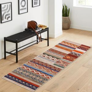 VIKAMA Retro American-Style Door Mats Anti-Slip And Durable Entrance Corridor Floor Mats Foyer Carpets For Home Decoration