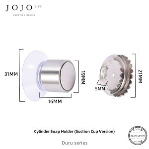 Stainless Steel Suction Soap Holder Magnetic Drainage Soap Dish No Drilling Required Multi-Ru Buoyancy Household Bathroom Tool