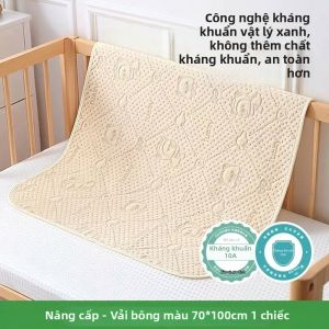 TONGKUI | Tấm Lót Thay Tã Cho Bé Bằng Cotton Kháng Khuẩn Thoáng Khí Chống Thấm Nước