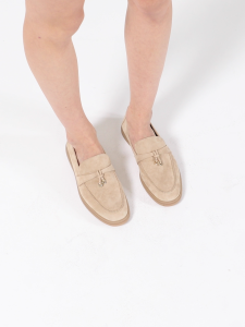 PAZZION 3391-20 Phoenix Knot Detail Suede Loafers